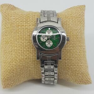 Charles Dumont Green Dial Chronological Water Resistant No. 1509 Bracelet Watch